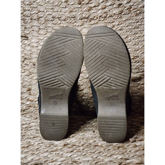 Dansko Bettie Womens Black Booties Boots Leather Nubuck Lined Fur EU 39 US 8.5 - Picture 10 of 12